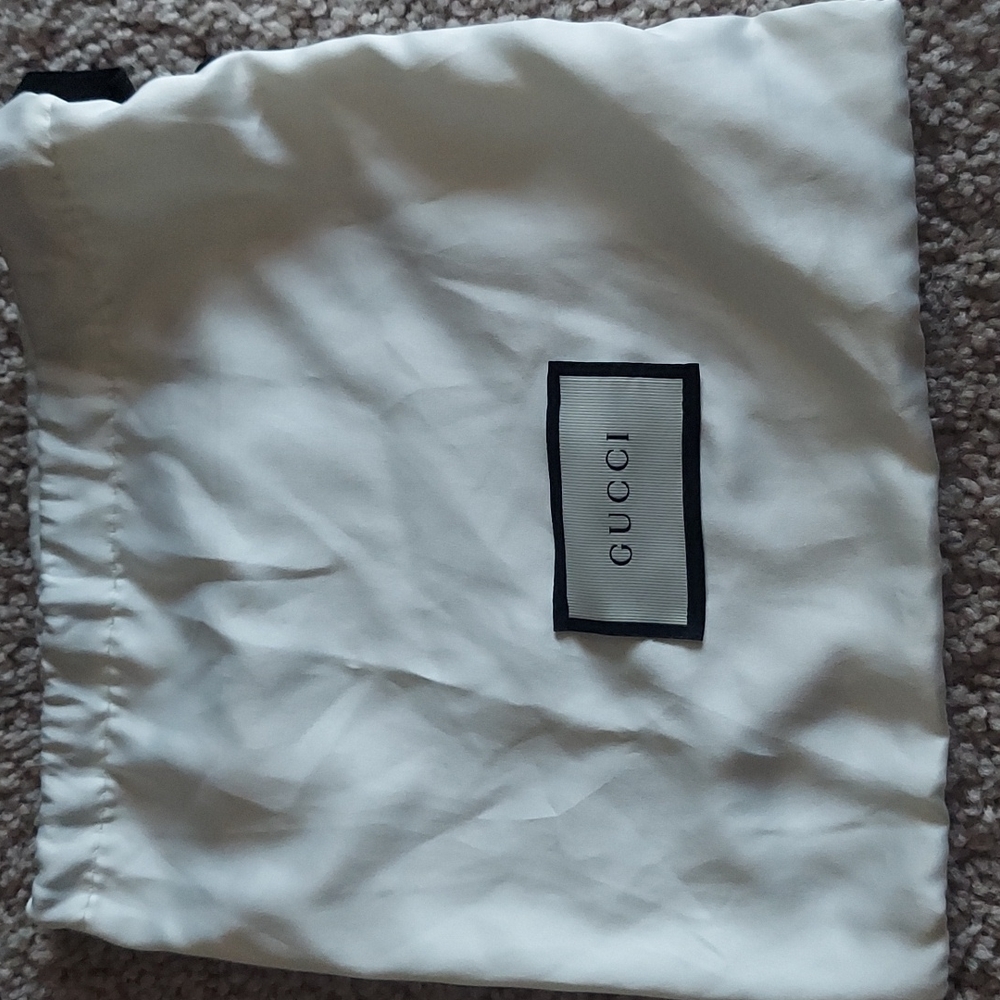 GUCCI SILK BELT DUSTBAG 9.5 X 9.5